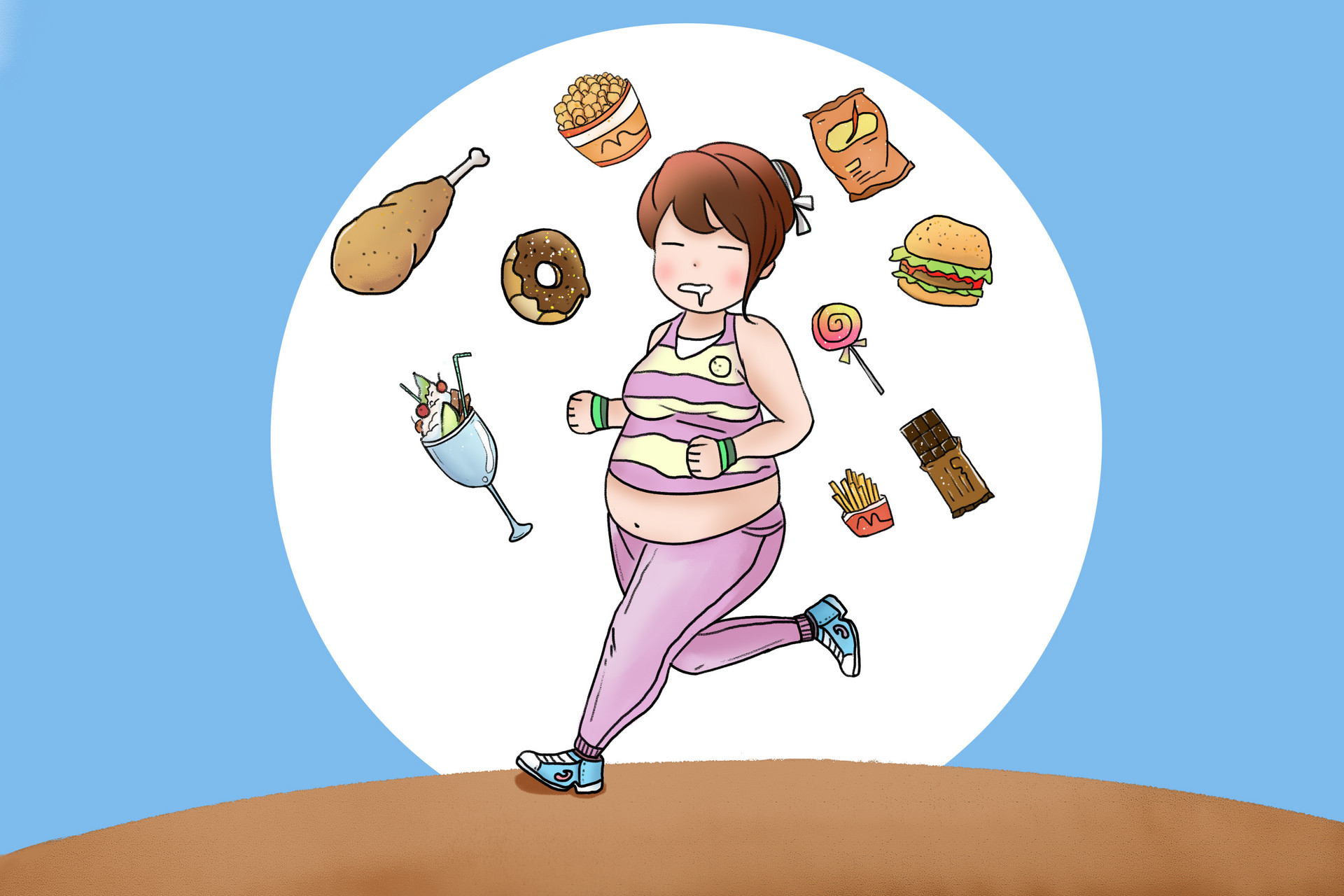 女生减肥失败的真正原因|动漫|中/长篇漫画|林小胖是胖小林 - 原创作品 - 站酷 (ZCOOL)