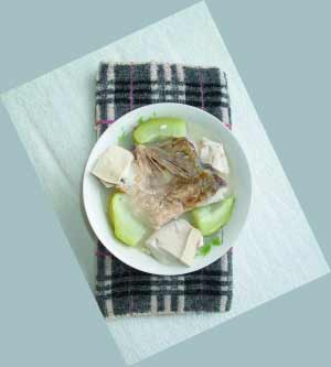 佛手瓜豆腐鲩鱼汤