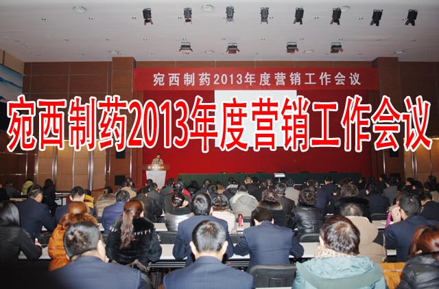 宛西制药召开2013年度营销工作会议
