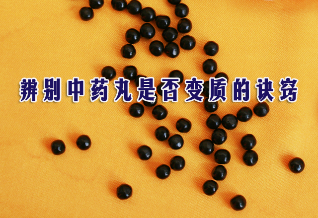 辨别中药丸是否变质的诀窍