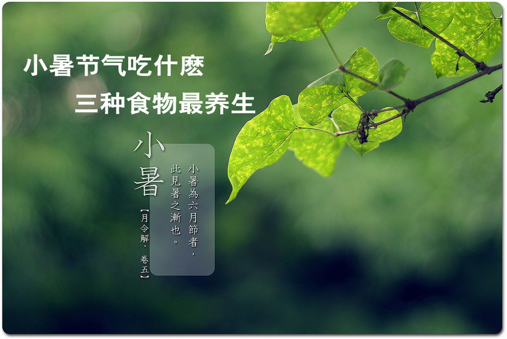 小暑节气吃什麽 三种食物最养生