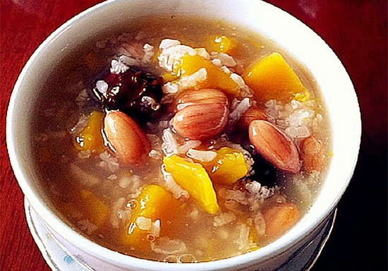 调脾美食课堂：南瓜蜜枣糯米粥