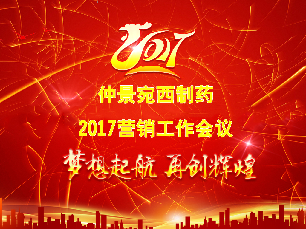 表彰先进，奖励功勋，再启梦想，继续前进——仲景宛西制药召开2017营销工作大会